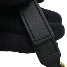 将图像加载到图库查看器中，LOEWE Flamenco Clutch Shoulder Bag BlackA411FC1XBF Napa Calf Leather Size Medium
