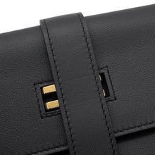 将图像加载到图库查看器中，HERMES elan pocket Black Swift Leather
