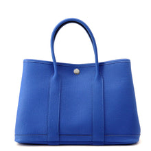 Load image into Gallery viewer, HERMES Garden Party Blue france Negonda Leather Size TPM

