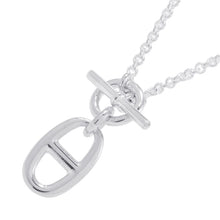 将图像加载到图库查看器中，HERMES Chaine d'Ancre Amulette Necklace SV925
