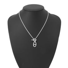 将图像加载到图库查看器中，HERMES Chaine d'Ancre Amulette Necklace SV925
