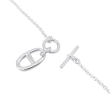 将图像加载到图库查看器中，HERMES Chaine d'Ancre Amulette Necklace SV925
