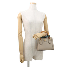 Load image into Gallery viewer, GUCCI Bamboo Diana Mini Tote Bag Beige702732 Leather
