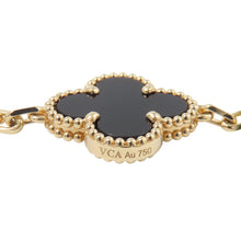 将图像加载到图库查看器中，Van Cleef &amp; Arpels Vintage Alhambra Bracelet 5 motifsVCARA41300 18K Yellow Gold
