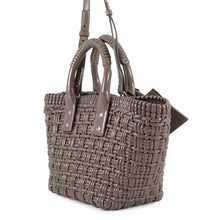 将图像加载到图库查看器中，BALENCIAGA Bistro basket Greige671342 Patent Leather Size XS
