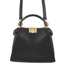 将图像加载到图库查看器中，FENDI Peekaboo Iconic Essential Black8BN302 Leather
