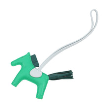 将图像加载到图库查看器中，HERMES Rodeo Menthe/Malachite/Blue Brume Lambskin Size PM
