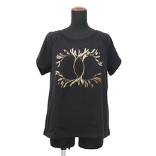 Load image into Gallery viewer, CHANEL Komark Knitted Fabric Size M Black/GoldP57840 Cotton100%
