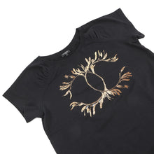 Load image into Gallery viewer, CHANEL Komark Knitted Fabric Size M Black/GoldP57840 Cotton100%
