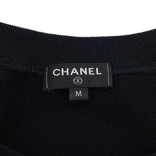 Load image into Gallery viewer, CHANEL Komark Knitted Fabric Size M Black/GoldP57840 Cotton100%
