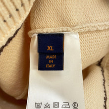 将图像加载到图库查看器中，LOUIS VUITTON Signature Light Cardigan Size XL Beige/Brown1AFPXY Cotton65% Nylon35%

