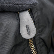 将图像加载到图库查看器中，BALENCIAGA Patch Large Fit Bomber Jacket Size 46 Black839101 Nylon100%
