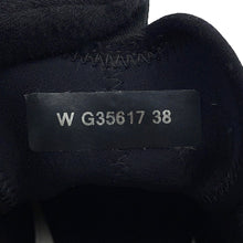 将图像加载到图库查看器中，CHANEL CC Logo Low Cut Sneakers BlackG35617 Fabric Calf Leather Size 38

