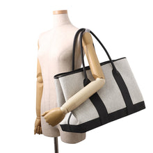 Load image into Gallery viewer, HERMES Neo Garden Voyage Ecru/Black Toile Offiche Negonda Leather
