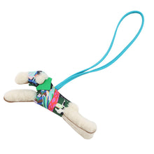 将图像加载到图库查看器中，HERMES Buddy Bag Charm Aloha Blue Hydra/Vert Comics Lambskin Mouton
