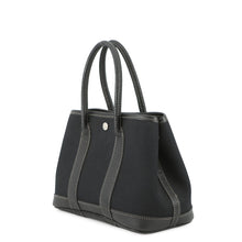 Load image into Gallery viewer, HERMES Garden Party Black Toile Officier Negonda Leather Size TTPM
