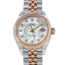 将图像加载到图库查看器中，ROLEX Lady-Datejust 28 W28mm Stainless Steel K18PG White Shell Dial279171NG
