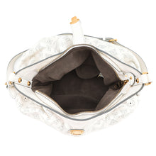 将图像加载到图库查看器中，LOUIS VUITTON Mahina Blanc/BrownM95661 Monogram Mahina Size XS
