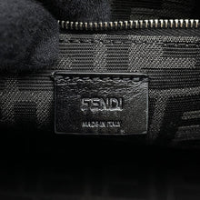 将图像加载到图库查看器中，FENDI FF Square Shopping Bag Black7VA658 Leather Size Small
