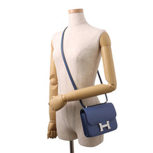 将图像加载到图库查看器中，HERMES Constance3 Miroir Blue Tie Epsom Size Mini
