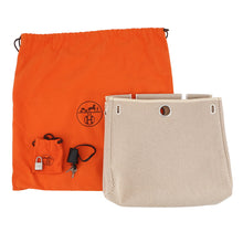 Load image into Gallery viewer, HERMES Herbag Black Toile Officier Vache Hunter Leather Size PM
