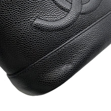 将图像加载到图库查看器中，CHANEL CC Logo vanity bag BlackA01998 Caviar Leather
