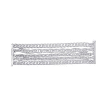 将图像加载到图库查看器中，HERMES Chaine d'Ancre Multi Chain Bracelet Size 17 SV925
