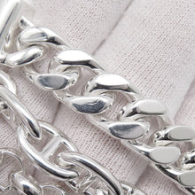 将图像加载到图库查看器中，HERMES Chaine d'Ancre Multi Chain Bracelet Size 17 SV925
