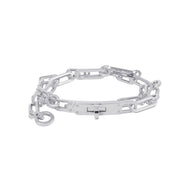 HERMES Kelly Chaine Double Tour Bracelet Size 16 SV925