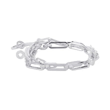 将图像加载到图库查看器中，HERMES Kelly Chaine Double Tour Bracelet Size 16 SV925
