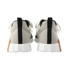 将图像加载到图库查看器中，HERMES Bounce Sneakers Black/White Toile H Calf Leather Size 42
