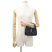 将图像加载到图库查看器中，BALENCIAGA GUCCI x BALENCIAGA The Hacker Project Jackie1961 Shoulder Bag Black680132 Canvas Leather Size Mini
