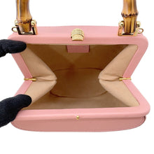 Load image into Gallery viewer, GUCCI Bamboo Bucket 2-Way Shoulder Bag Pink616436 Leather Size Mini
