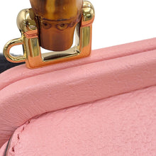 Load image into Gallery viewer, GUCCI Bamboo Bucket 2-Way Shoulder Bag Pink616436 Leather Size Mini
