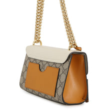 将图像加载到图库查看器中，GUCCI GG Supreme Padlock Shoulder Beige/Mustard/Ivory409487 GG Supreme Leather Size Small
