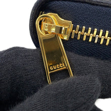 Load image into Gallery viewer, GUCCI Horsebit 1955 Zip Around Beige/Navy621889 Canvas/Leather
