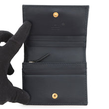 Load image into Gallery viewer, GUCCI Horsebit 1955 Compact Wallet Beige/Navy621887 Canvas/Leather
