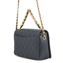 Load image into Gallery viewer, CHANEL Matelasse Full Flap ChainShoulder Bag Navy/PinkAS1977 Caviar Leather
