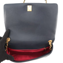 Load image into Gallery viewer, CHANEL Matelasse Full Flap ChainShoulder Bag Navy/PinkAS1977 Caviar Leather
