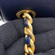 Load image into Gallery viewer, CHANEL Matelasse Full Flap ChainShoulder Bag Navy/PinkAS1977 Caviar Leather
