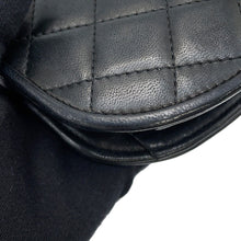 Load image into Gallery viewer, CHANEL Paris Exclusive Matelasse Fan-Shaped Single-Flap Chain Shoulder Bag Black Lambskin
