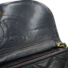 Load image into Gallery viewer, CHANEL Paris Exclusive Matelasse Fan-Shaped Single-Flap Chain Shoulder Bag Black Lambskin
