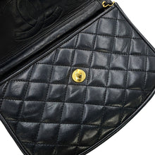 Load image into Gallery viewer, CHANEL Paris Exclusive Matelasse Fan-Shaped Single-Flap Chain Shoulder Bag Black Lambskin
