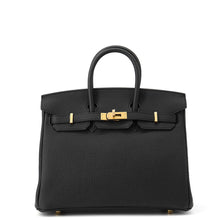 将图像加载到图库查看器中，HERMES Birkin Black Togo Leather Size 25
