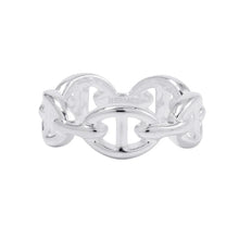 将图像加载到图库查看器中，HERMES Chaine d'Ancre Anchene Ring Size PM/49/#9 SV925

