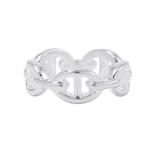 将图像加载到图库查看器中，HERMES Chaine d'Ancre Anchene Ring Size PM/49/#9 SV925
