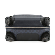 Load image into Gallery viewer, GUCCI Cabin Trolley GG Supreme Carry Bag Navy/Black693646 PVC Leather
