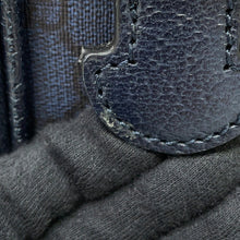 Load image into Gallery viewer, GUCCI Cabin Trolley GG Supreme Carry Bag Navy/Black693646 PVC Leather

