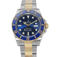 将图像加载到图库查看器中，ROLEX Submariner - Date W40mm Stainless Steel K18YG Blue Dial126613LB

