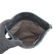 将图像加载到图库查看器中，Bottega Veneta INTRECCIATO Club Fumé Messenger Bag Shoulder Bag Blue/Black387302 Leather
